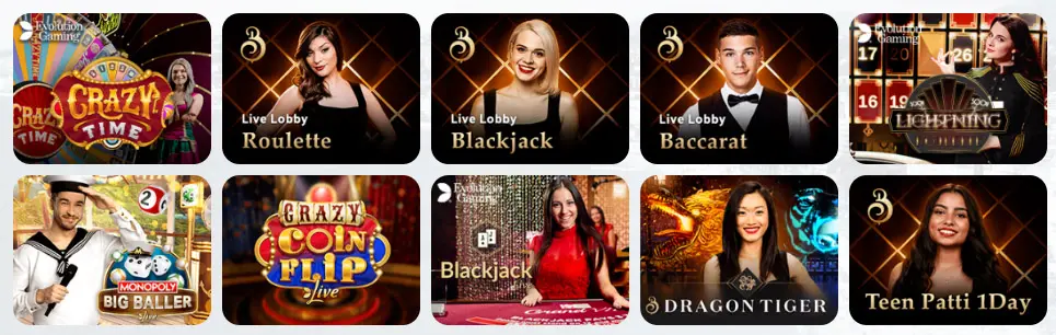 Live casino games CRICPLAYERS CASINO