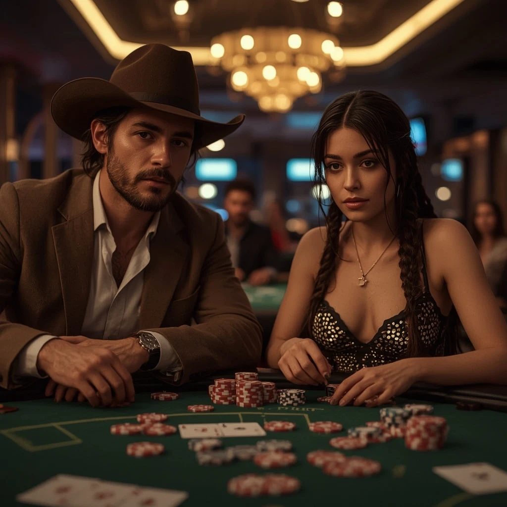 photo of two poker players CRICPLAYERS CASINO